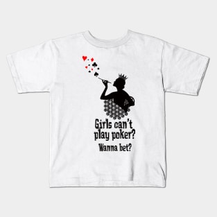 poker girl #poker Kids T-Shirt